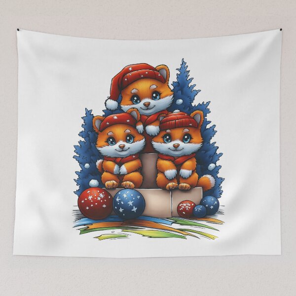 Item preview, Merry Foxmas designed and sold by BukkyStory.