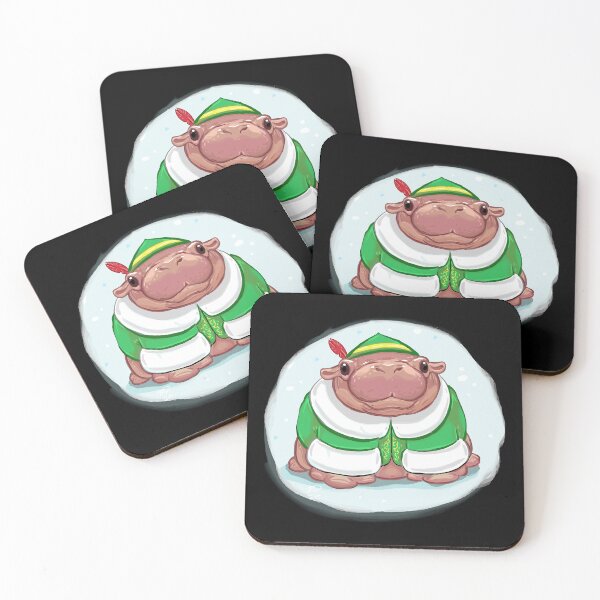 Item preview, Christmas Moo Deng, Baby Pygmy Hippo designed and sold by savecloth.