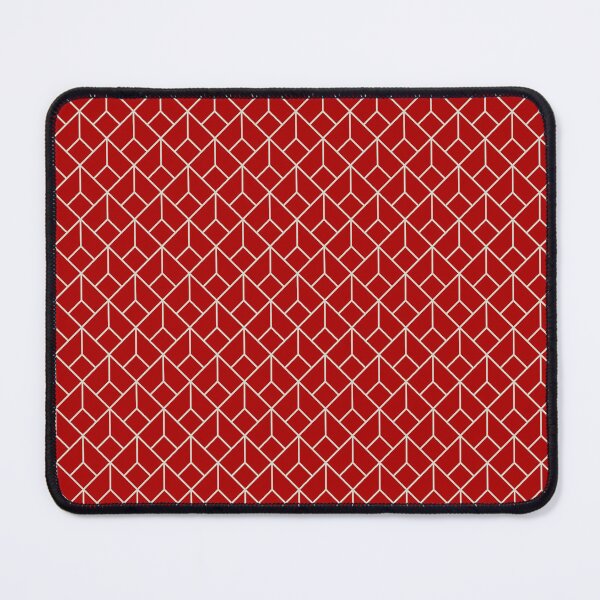 Item preview, Art Deco Pattern 12 - Off-White on Milano Red designed and sold by elektronen.