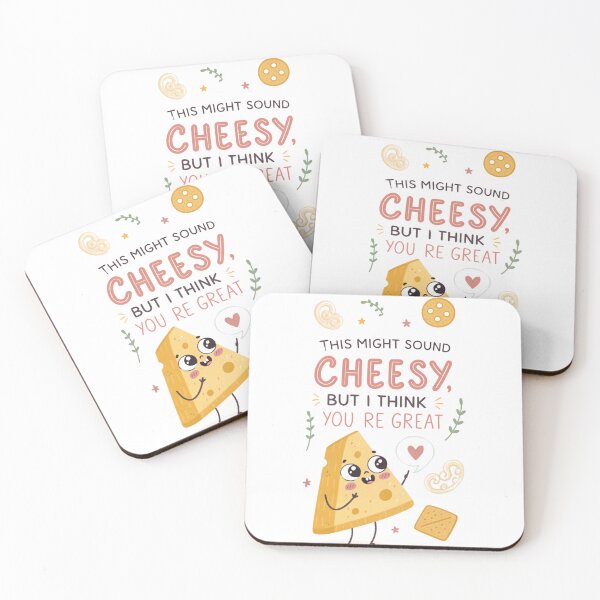 Item preview, this might Sound Cheesy,But I think you're great, kawaii Food Puns designed and sold by MagicalThreads.