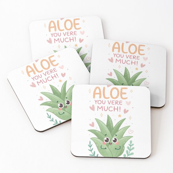 Item preview, Aloe you vere much, kawaii Food Puns designed and sold by MagicalThreads.