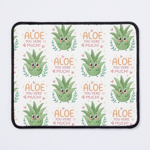 Item preview, Aloe you vere much, kawaii Food Puns designed and sold by MagicalThreads.