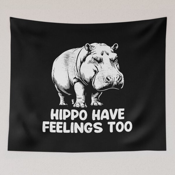 Item preview, Hippo Have Feelings Too designed and sold by savecloth.