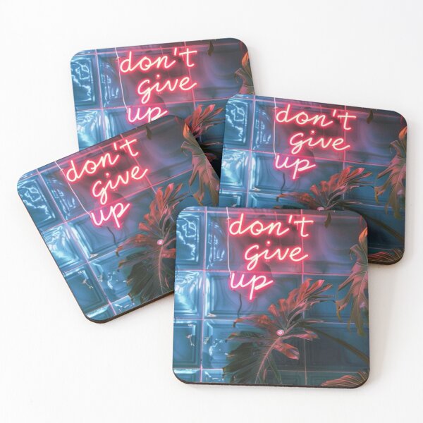 Item preview, Motivation Neon Palm leaf & Don't give up designed and sold by goodfell4s.