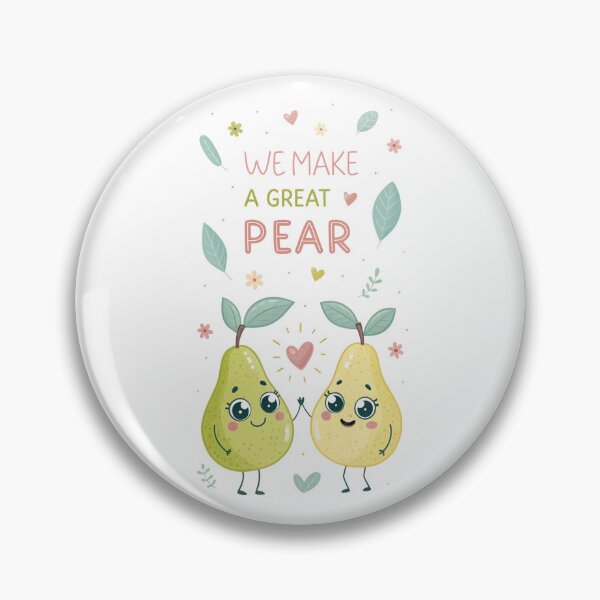 Item preview, We make a great Pear! kawaii Food Puns designed and sold by MagicalThreads.