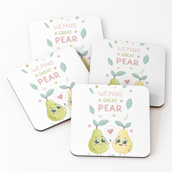 Item preview, We make a great Pear! kawaii Food Puns designed and sold by MagicalThreads.