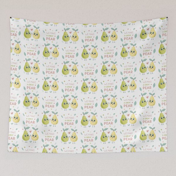 Item preview, We make a great Pear! kawaii Food Puns designed and sold by MagicalThreads.