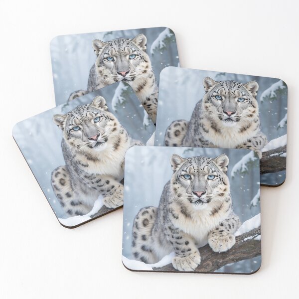 Item preview, Arctic Elegance: Snow Leopard in the Wild designed and sold by RK - Shop.