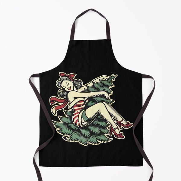 Item preview, Christmas Retro Vintage Style Pin-up designed and sold by LuminOrb.