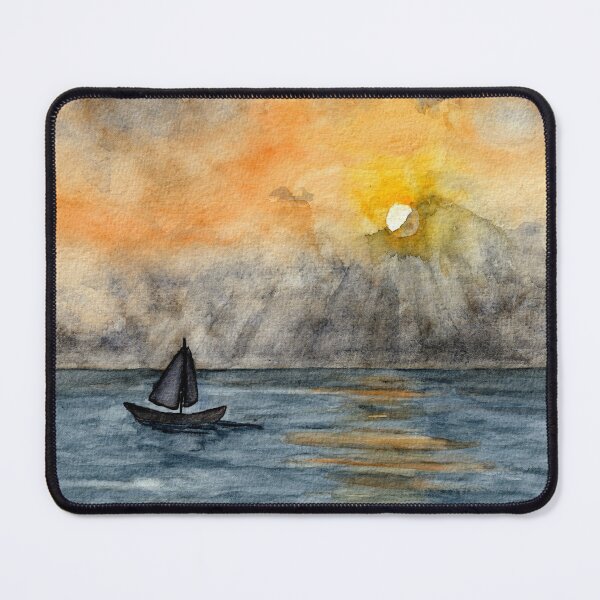 Item preview, seascape at sunset designed and sold by Cacatuart.