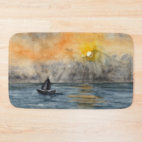 Item preview, seascape at sunset designed and sold by Cacatuart.
