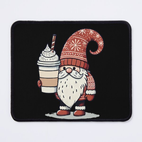 Item preview, Christmas Gnome With Coffee Gnome designed and sold by LuminOrb.