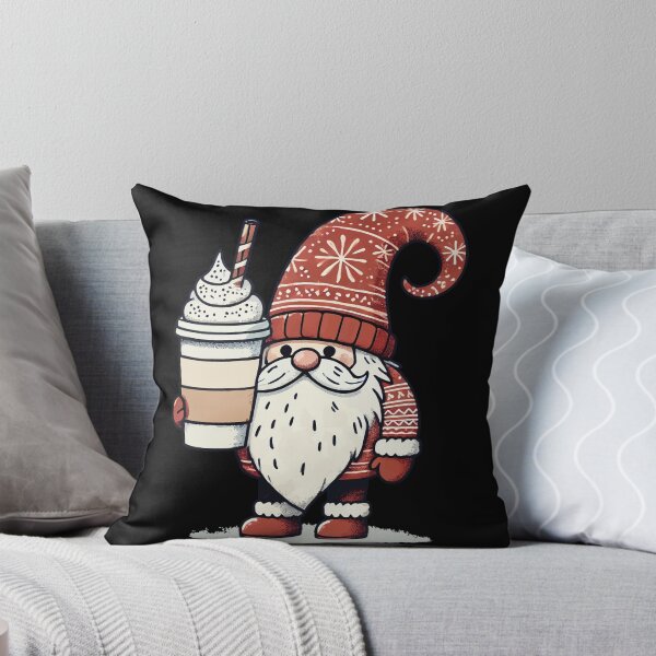 Item preview, Christmas Gnome With Coffee Gnome designed and sold by LuminOrb.