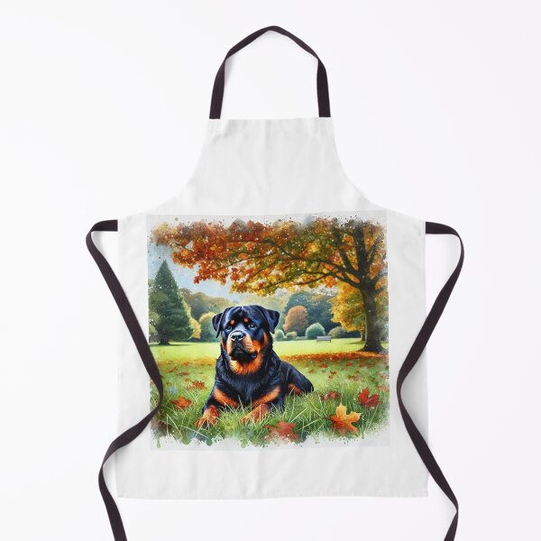 Item preview, Rotweiller dog under autumn leaves designed and sold by Zelda50.