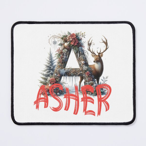 Item preview, Name Asher. My name is Asher. Winter initial. designed and sold by MagelliShop.
