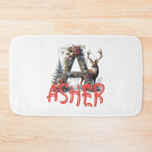 Item preview, Name Asher. My name is Asher. Winter initial. designed and sold by MagelliShop.