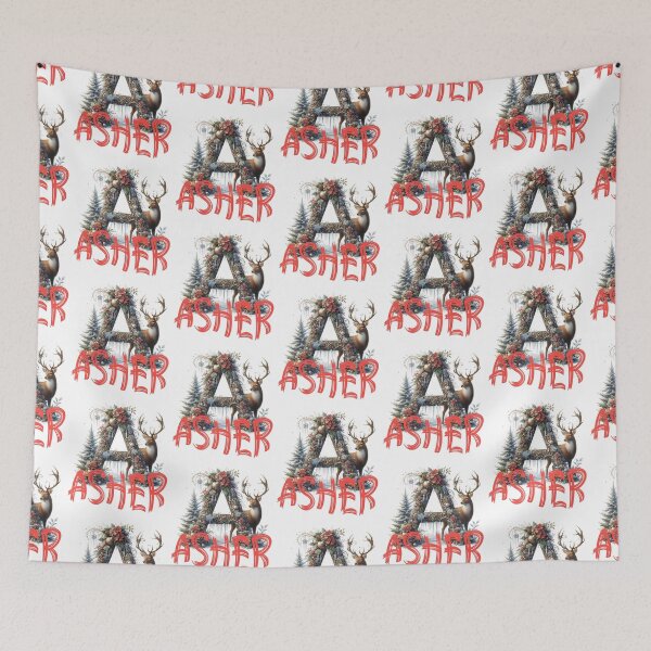 Item preview, Name Asher. My name is Asher. Winter initial. designed and sold by MagelliShop.