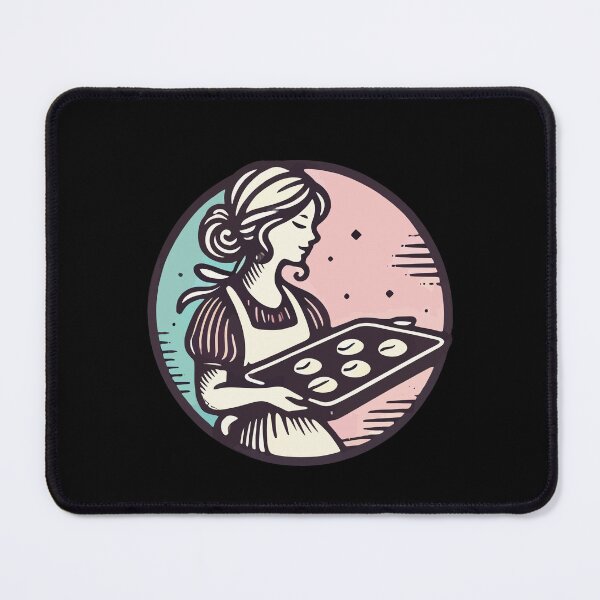 Item preview, Vintage Baker With Cookies Illustration designed and sold by LuminOrb.