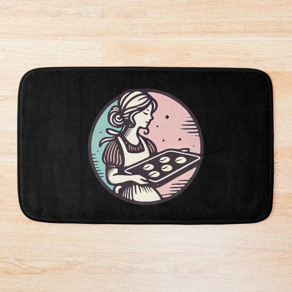 Item preview, Vintage Baker With Cookies Illustration designed and sold by LuminOrb.