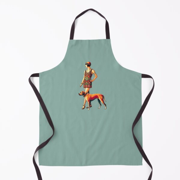 Item preview, Art deco dog at the beach designed and sold by kookycomet.