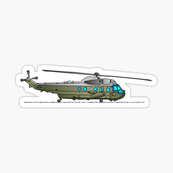 Marine One Presidential Helicopter Art Sticker