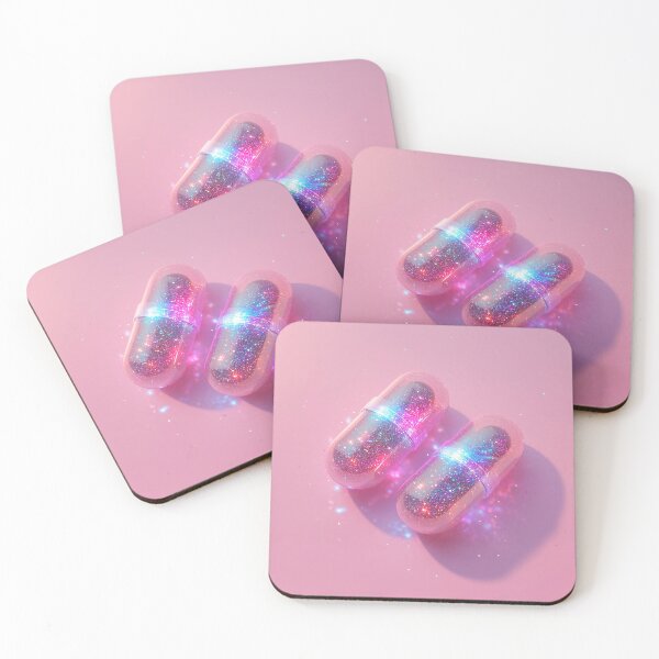 Item preview, Pink Glitter Pill, Dopamine Boost, Escape Reality designed and sold by Lala and Jull.