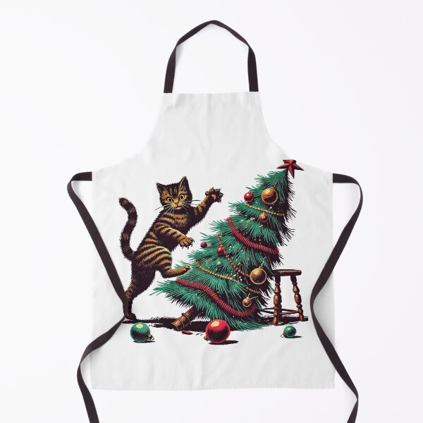 Item preview, Funny Cat Christmas Retro Vintage designed and sold by LuminOrb.