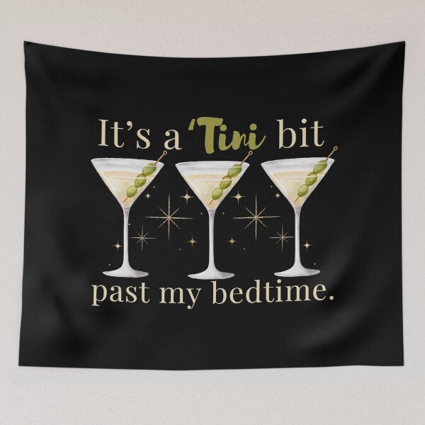 Item preview, Martini Glass It's A Tini Bit Past My Bedtime Dirty Martini Pajama designed and sold by SunfullyYours.