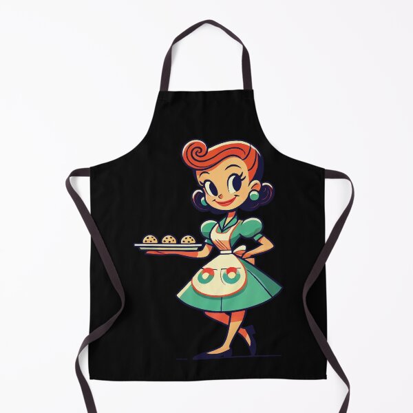 Item preview, Retro Housewife With Cookie Tray designed and sold by LuminOrb.