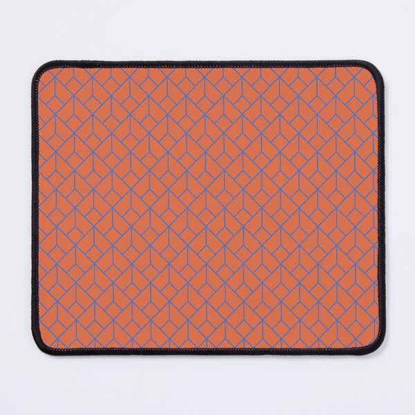 Item preview, Art Deco Pattern 12 - Prussian Blue on Orange designed and sold by elektronen.