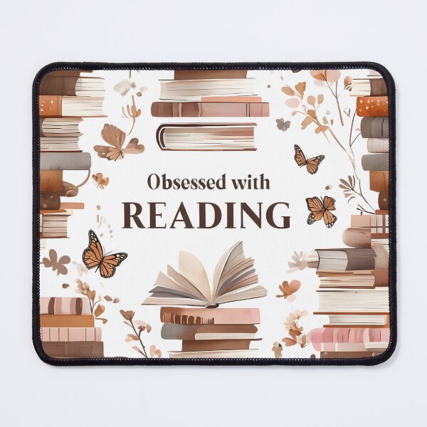 Item preview, Obsessed with Reading Vintage Book Lover Art designed and sold by Monascreativeempire.