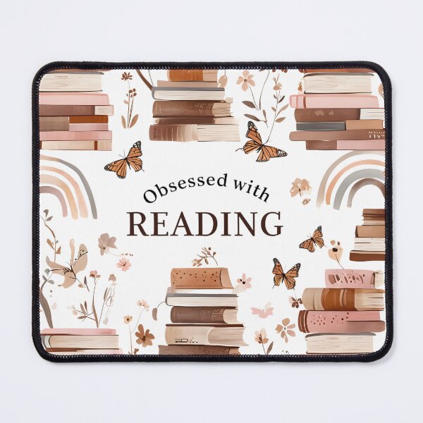 Item preview, Obsessed with Reading Vintage Book Lover Art designed and sold by Monascreativeempire.