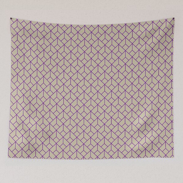 Item preview, Art Deco Pattern 12 - Romantic Purple on Off-White designed and sold by elektronen.