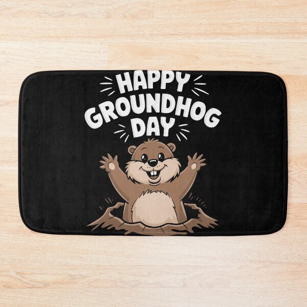 Item preview, Happy Groundhog Day Celebration Groundhog designed and sold by InsanseCreation.