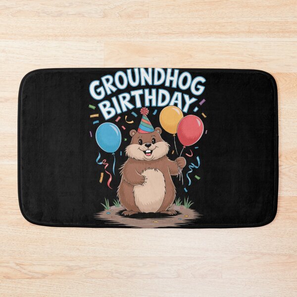 Item preview, Celebrate Groundhog Birthday with Fun Balloons designed and sold by InsanseCreation.