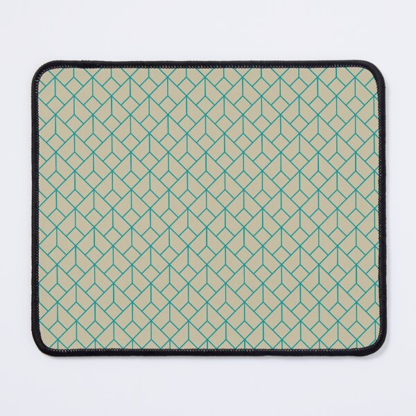 Item preview, Art Deco Pattern 12 - Teal on Off-White designed and sold by elektronen.