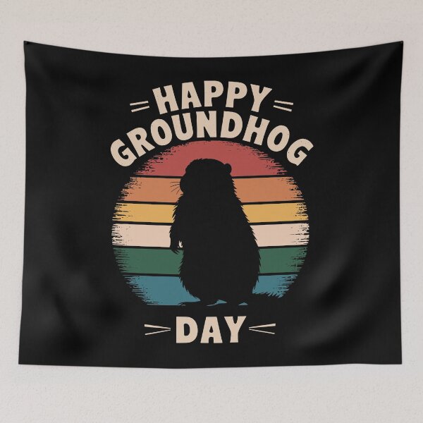 Item preview, Celebrate Groundhog Day with Retro Style designed and sold by InsanseCreation.