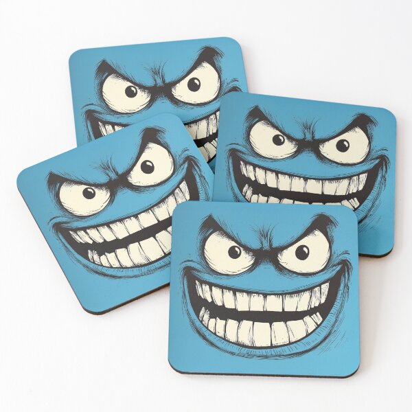 Item preview, Blue Evil Smile designed and sold by gugacurado.