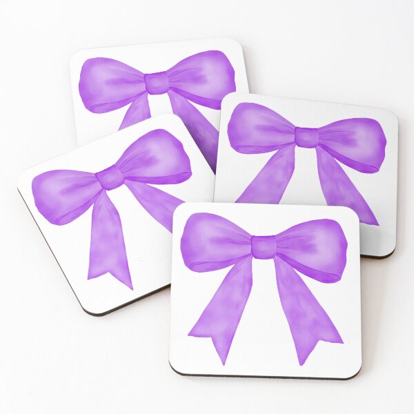 Item preview, Purple watercolor bow designed and sold by Coastal Garden Design Studio.