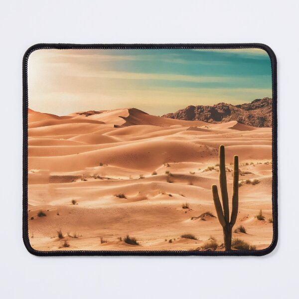 Item preview, sand dunes in desert and cactus 1 designed and sold by AA-designstore.