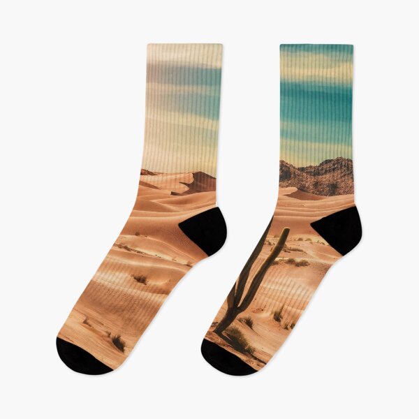 Item preview, sand dunes in desert and cactus 1  designed and sold by AA-designstore.