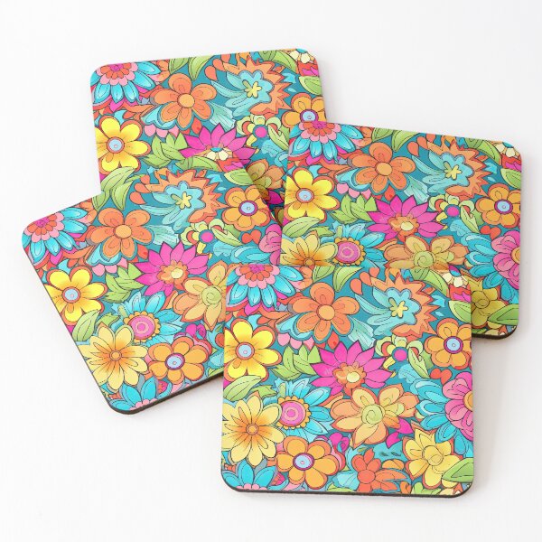 Item preview, Retro HIppie Flowers designed and sold by Djarainj.