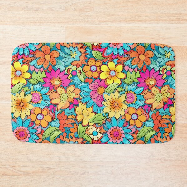 Item preview, Retro HIppie Flowers designed and sold by Djarainj.