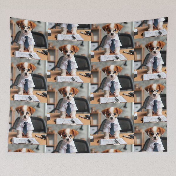 Item preview, office pup jack russell designed and sold by Zelda50.