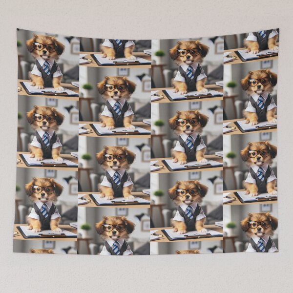 Item preview, office pup terrier designed and sold by Zelda50.
