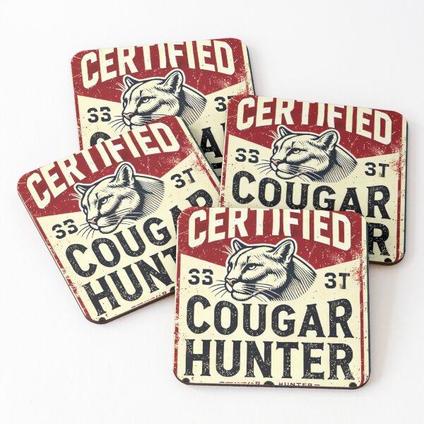 Item preview, Certified Cougar Hunter No Background Art designed and sold by neildoch.