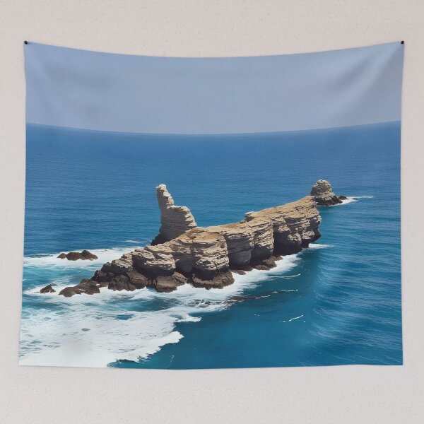 Item preview, mar e isla rocosa designed and sold by AA-designstore.