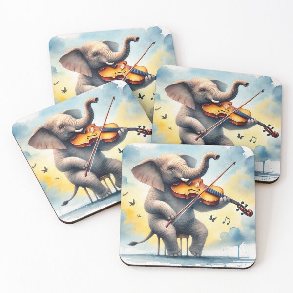 Item preview, Whimsical Serenade of the Elephant  designed and sold by Sadia  Jannat.