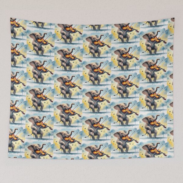 Item preview, Whimsical Serenade of the Elephant  designed and sold by Sadia  Jannat.