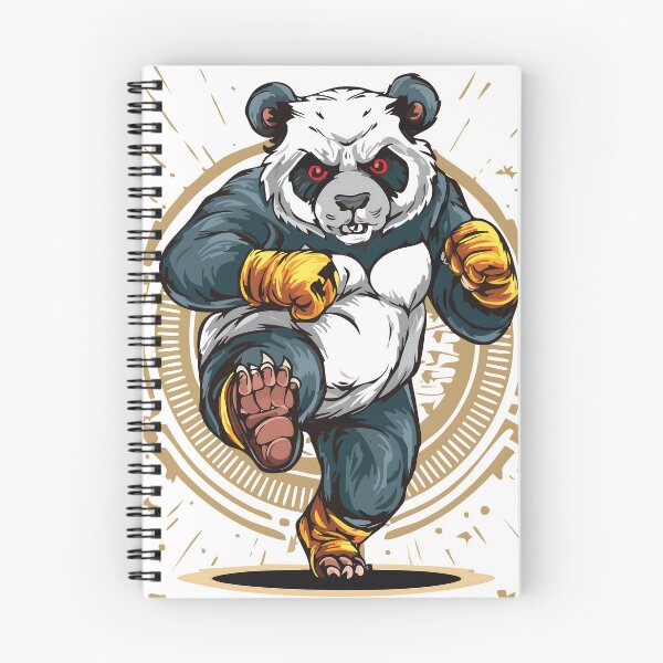 Item preview, Fearless panda fighter in casual boxing attire and intense, competitive pose. designed and sold by PiNGGoGoRi.